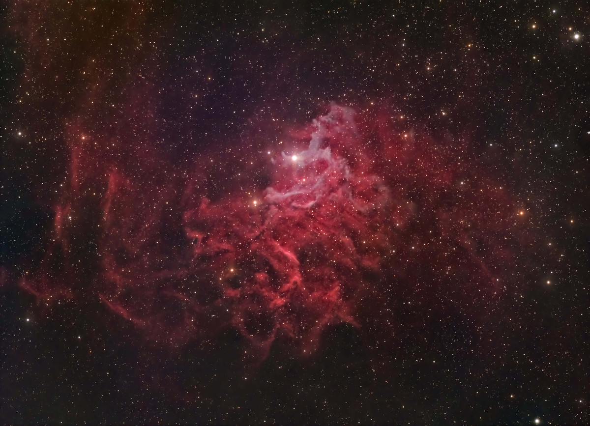 Flaming Star Nebula (RGB)