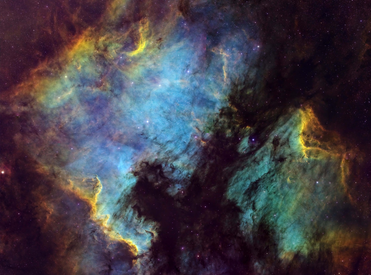 North America and Pelican Nebula